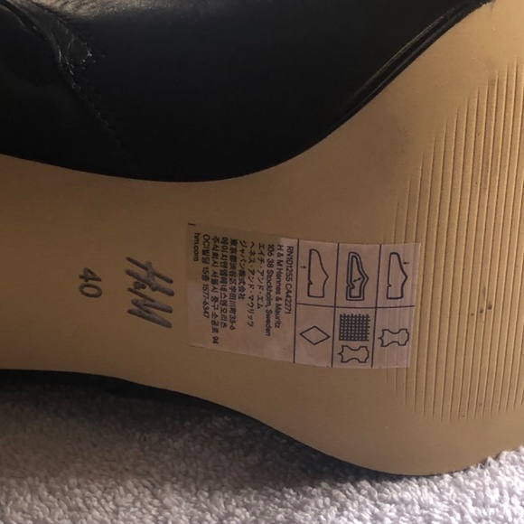 H&M Leather Boots Sz.40 - Picture 4 of 7